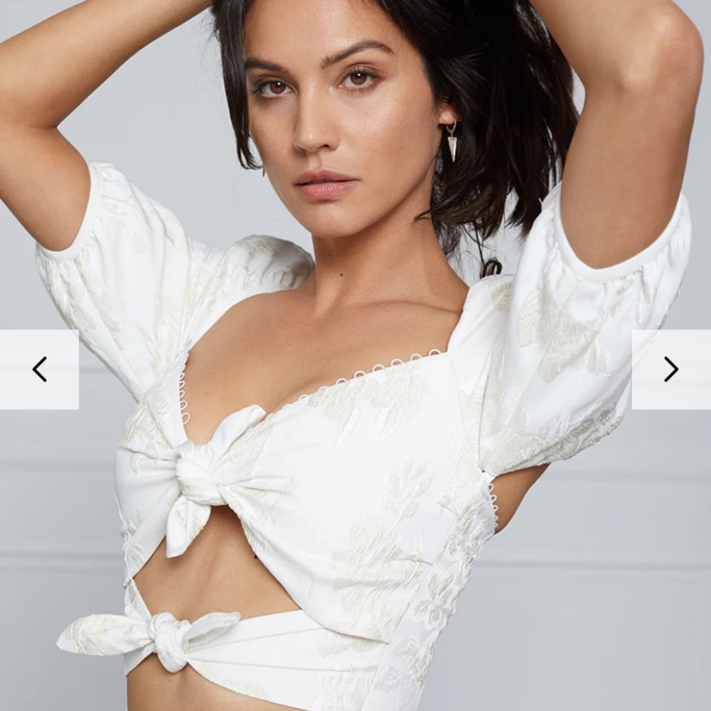 Elegant  Tie-Front Top